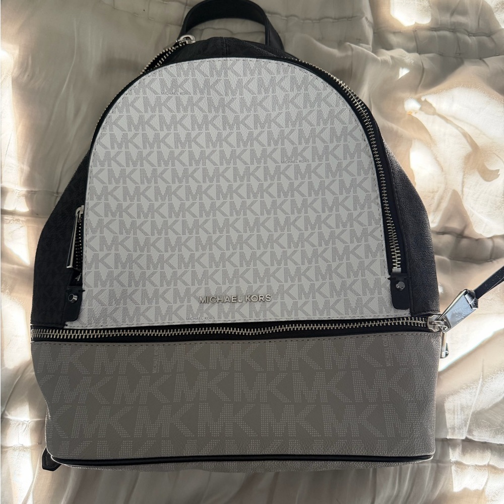 Michael Kors Gray and Black Women's Backpack
